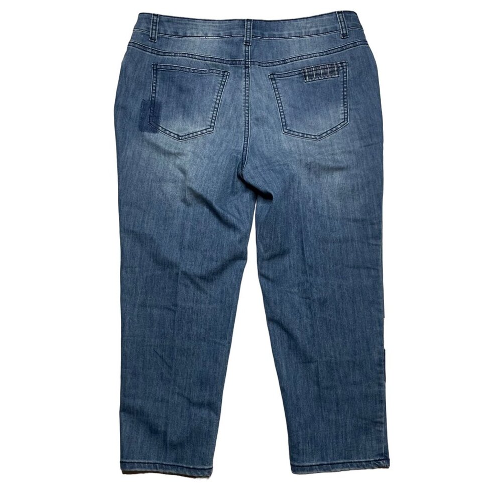 Indigo Thread Co 14 Patchwork Cropped Jeans - image 6